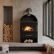 Wood burning stove Zvezda K 1 Eko K Black, 6.9kW | Wood Burning Stoves |  |