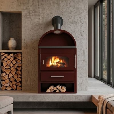 Wood burning stove Zvezda K 1 Eko K Brown, 6.9kW - Zvezda