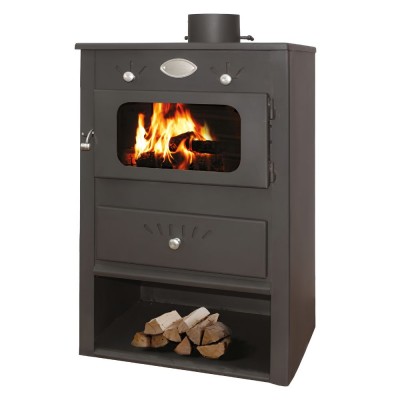 Wood burning stove with back boiler Zvezda 1VR 9, 11.3kW - Zvezda