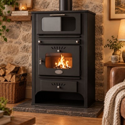 Wood burning stove with back boiler Zvezda GF VR 16, 15.4kW - Product Comparison