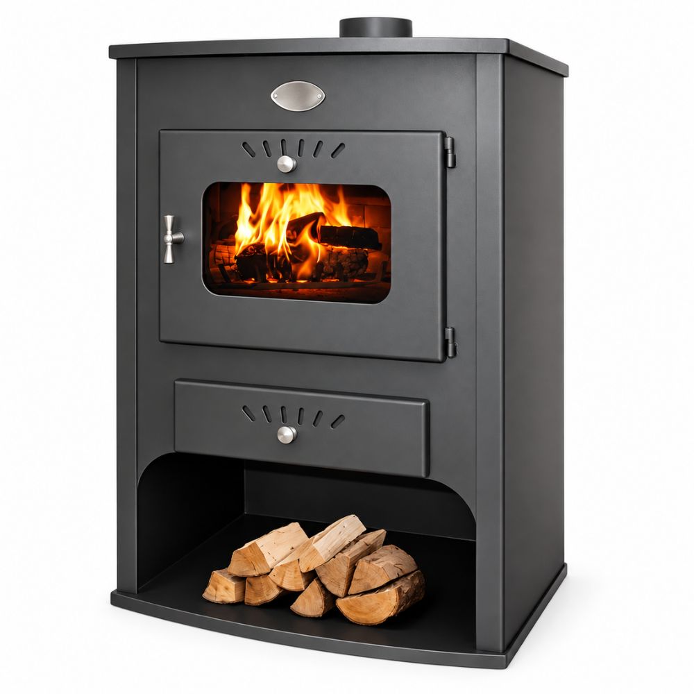 Wood burning stove with back boiler Zvezda Maxi VR 16, 15.4kW | Wood Stoves With Back Boiler | Wood Burning Stoves |