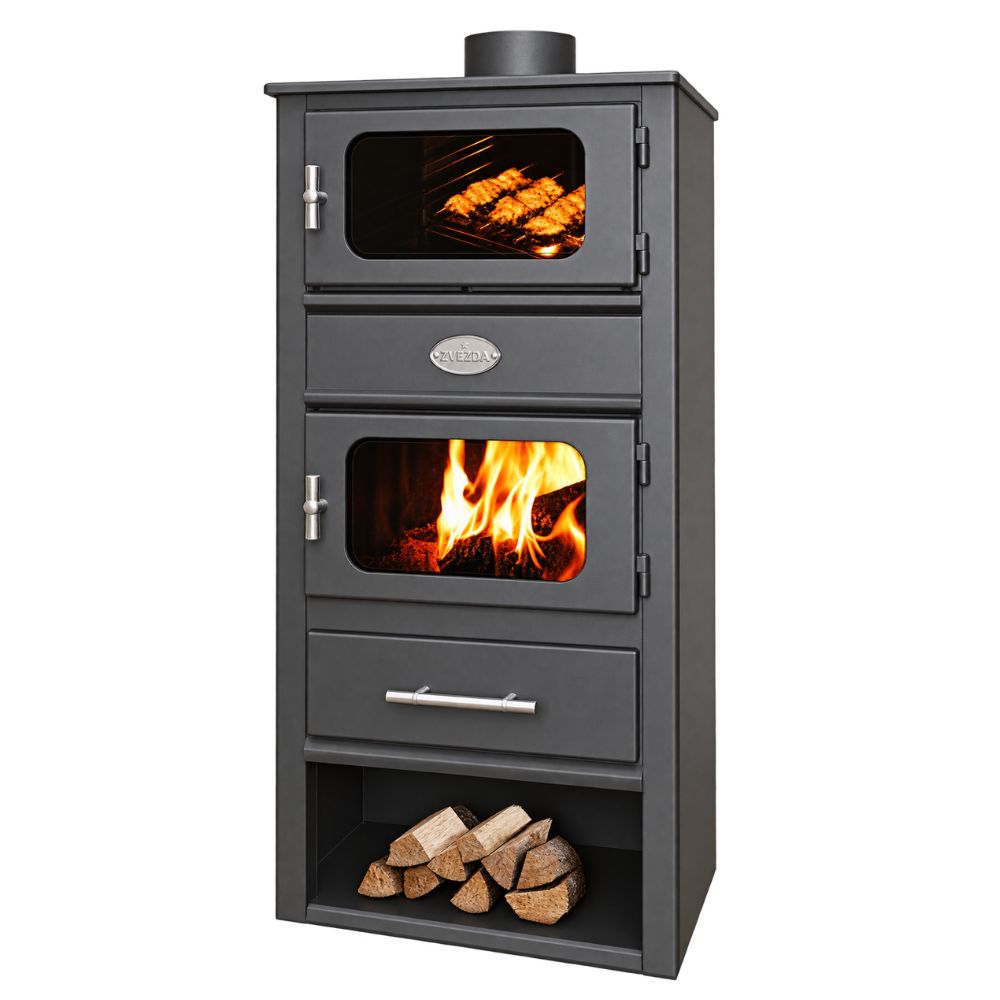 Wood burning stove with back boiler Zvezda MF VR 9, 10.8kW | Wood Stoves With Back Boiler | Wood Burning Stoves |