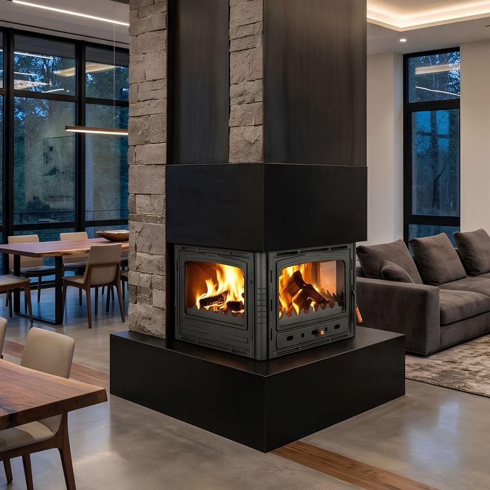Wood Burning Fireplace Prity 3C, 16kW | Wood Burning Fireplaces | Fireplaces |