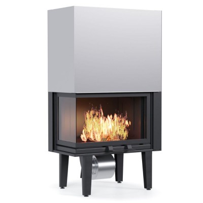 Wood Burning Fireplace Balkan Energy ATS CORNER 700, left, 16.1kW - Product Comparison