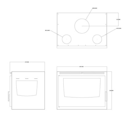 Wood Burning Fireplace Balkan Energy ATS INSERT CORNER AIR 700, with fan and air ducts, right, 11.84kW - Product Comparison