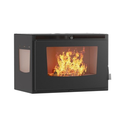 Wood Burning Fireplace Balkan Energy ATS INSERT CORNER AIR 800with fan and air ducts, right, 13.73kW - Product Comparison