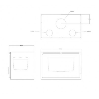 Wood Burning Fireplace Balkan Energy ATS INSERT CORNER AIR 800, with fan and air ducts, left, 13.73kW - Product Comparison