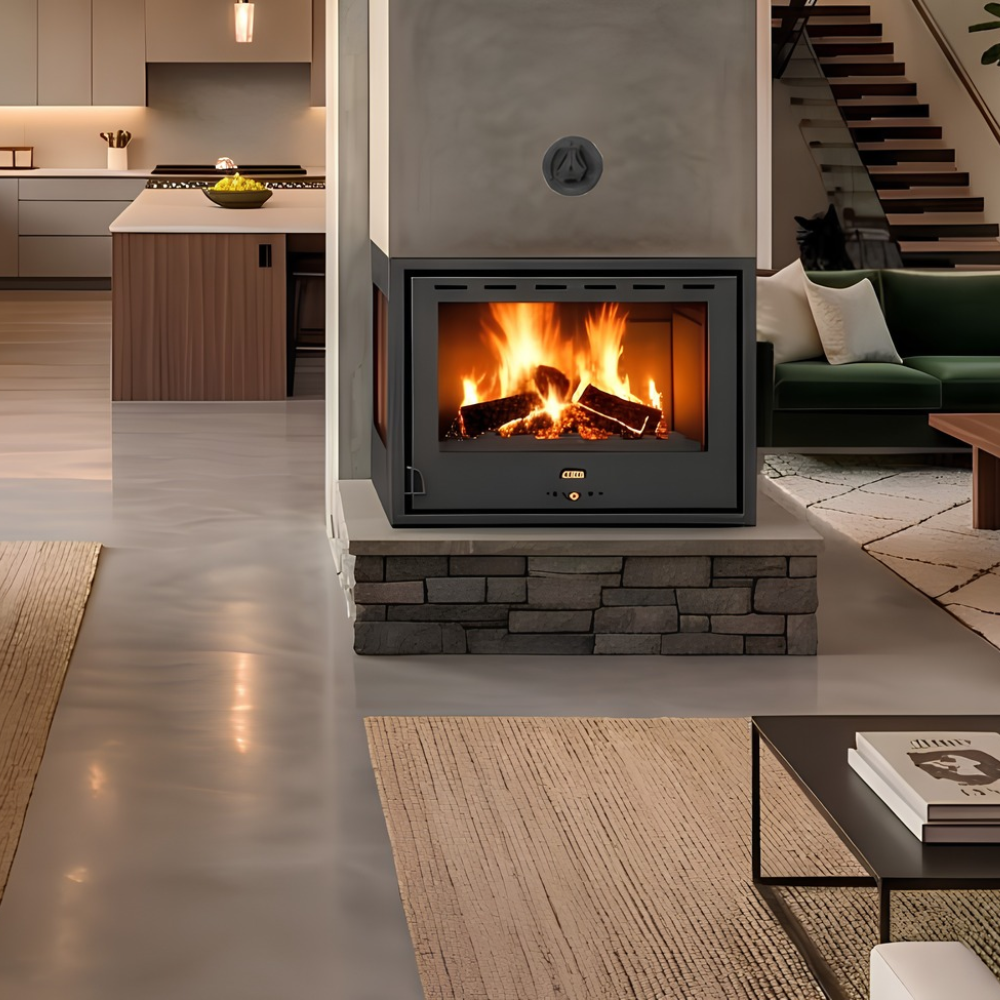Wood Burning Fireplace Prity PS2, Left, 10.3kW | Wood Burning Fireplaces | Fireplaces |