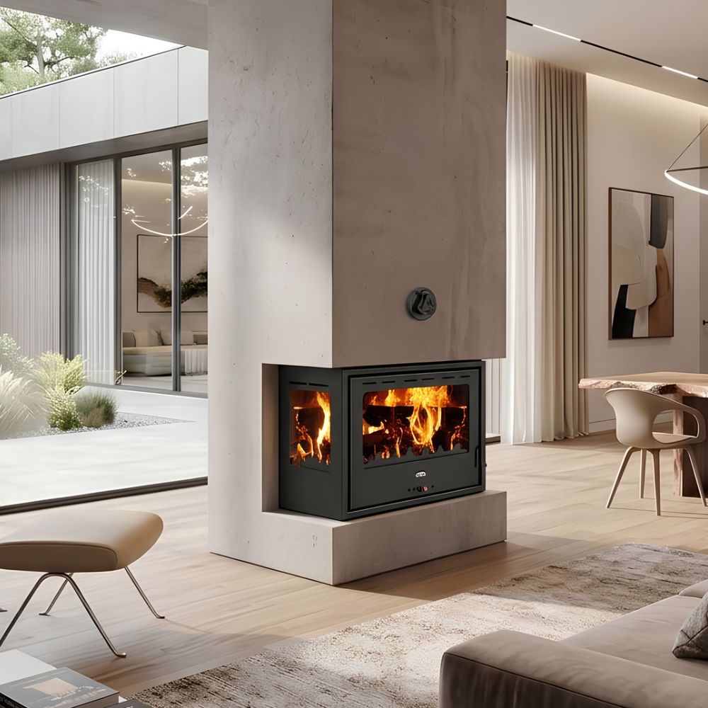 Wood Burning Fireplace Prity PS3, 10.3kW | Wood Burning Fireplaces | Fireplaces |