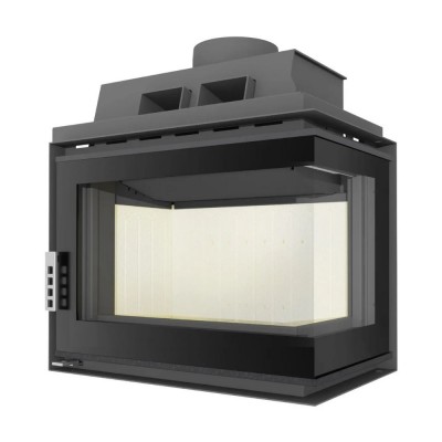 Wood Burning Fireplace UNIFLAM 600 DURO S with air supply, right side, 11kW - Wood Burning Fireplaces