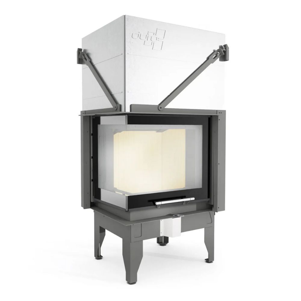 Wood Burning Fireplace UNIFLAM 660 DURO with air ducts and air supply, left side, 10.25kW | Wood Burning Fireplace Inserts | Wood Burning Fireplaces |
