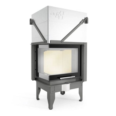 Wood Burning Fireplace UNIFLAM 660 DURO with air ducts and air supply, left side, 10.25kW - Wood Burning Fireplaces