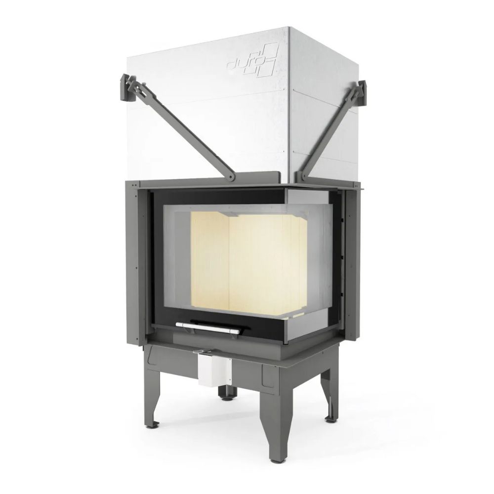 Wood Burning Fireplace UNIFLAM 660 DURO with air ducts and air supply, right side, 10.25kW | Wood Burning Fireplace Inserts | Wood Burning Fireplaces |