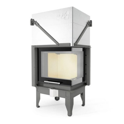 Wood Burning Fireplace UNIFLAM 660 DURO with air ducts and air supply, right side, 10.25kW - Wood Burning Fireplaces