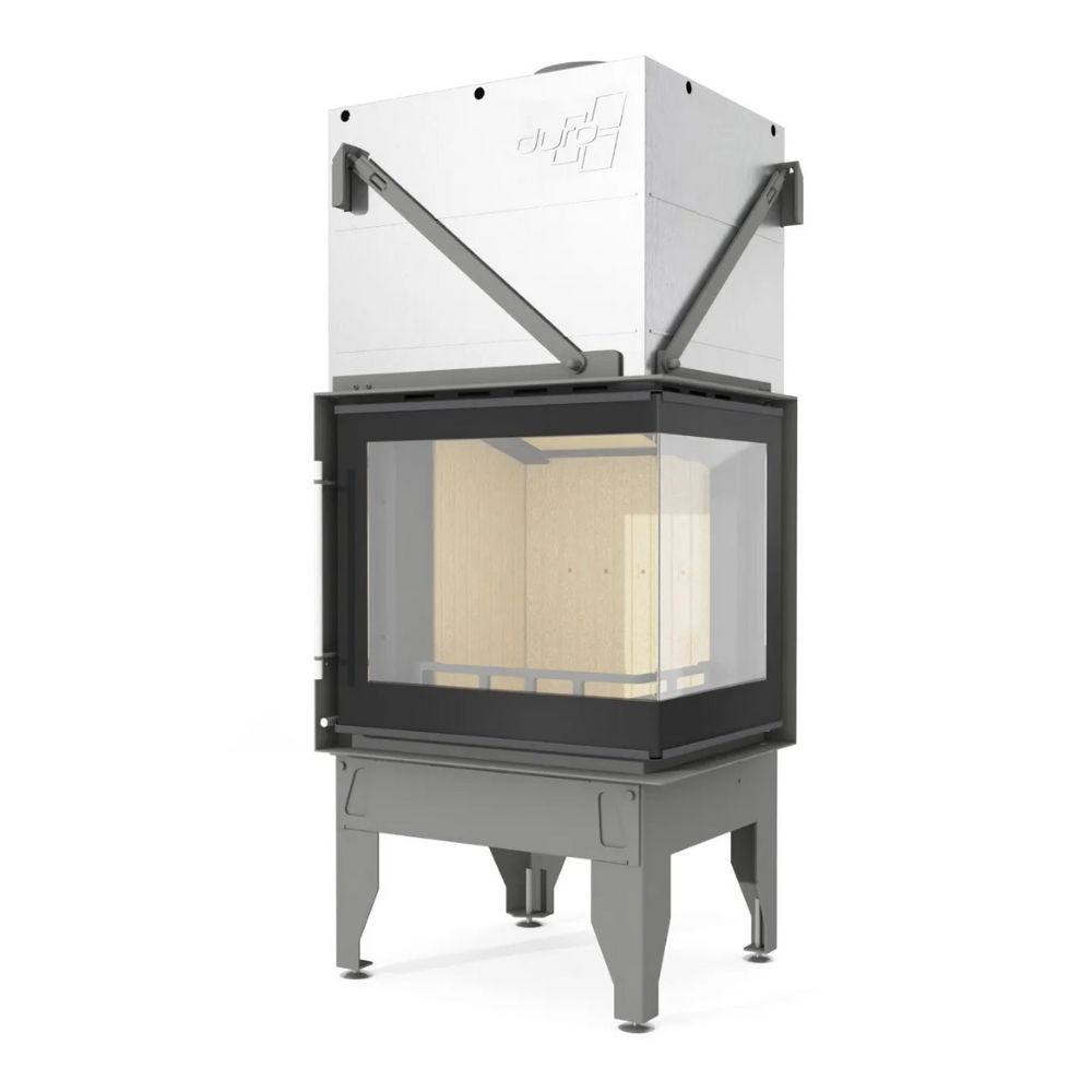 Wood Burning Fireplace UNIFLAM 660 DURO with air ducts and air supply, right side, 10kW | Wood Burning Fireplace Inserts | Wood Burning Fireplaces |