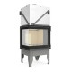 Wood Burning Fireplace UNIFLAM 660 DURO with air ducts and air supply, left side, 10kW | Wood Burning Fireplace Inserts | Wood Burning Fireplaces |