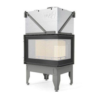 Wood Burning Fireplace UNIFLAM 760 DURO with air ducts and air supply, right side, 10.8kW - Wood Burning Fireplaces