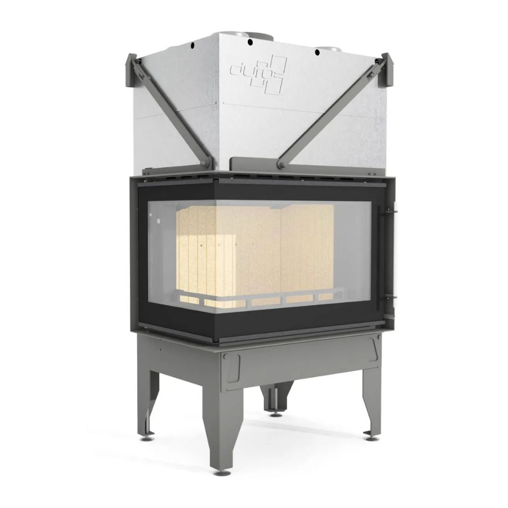 Wood Burning Fireplace UNIFLAM 760 DURO with air ducts and air supply, left side, 10.8kW | Wood Burning Fireplace Inserts | Wood Burning Fireplaces |