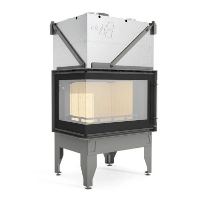 Wood Burning Fireplace UNIFLAM 760 DURO with air ducts and air supply, left side, 10.8kW - Wood Burning Fireplaces