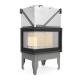 Wood Burning Fireplace UNIFLAM 760 DURO with air ducts and air supply, left side, 10.8kW | Wood Burning Fireplace Inserts | Wood Burning Fireplaces |