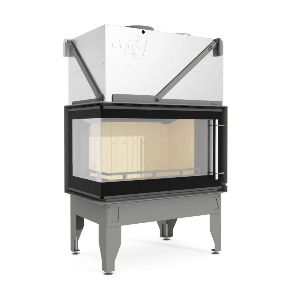 Wood Burning Fireplace UNIFLAM 860 DURO with air ducts and air supply, left side, 14.1kW | Wood Burning Fireplace Inserts | Wood Burning Fireplaces |