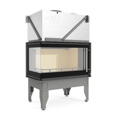 Wood Burning Fireplace UNIFLAM 860 DURO with air ducts and air supply, left side, 14.1kW - Wood Burning Fireplaces