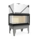 Wood Burning Fireplace UNIFLAM 860 DURO with air ducts and air supply, left side, 14.1kW | Wood Burning Fireplace Inserts | Wood Burning Fireplaces |