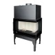 Wood Burning Fireplace UNIFLAM 860 EVO PBS with air ducts and air supply, right side, 15kW | Wood Burning Fireplace Inserts | Wood Burning Fireplaces |