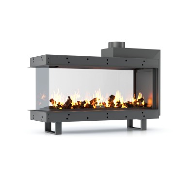 Gas fireplace Balkan Energy GAS 3SIDE 100, 8.2kW - 10.2kW - Gas fireplaces
