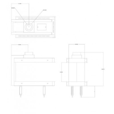Gas fireplace Balkan Energy GAS 3SIDE 70, 5.8kW - 7.8kW - Gas fireplaces