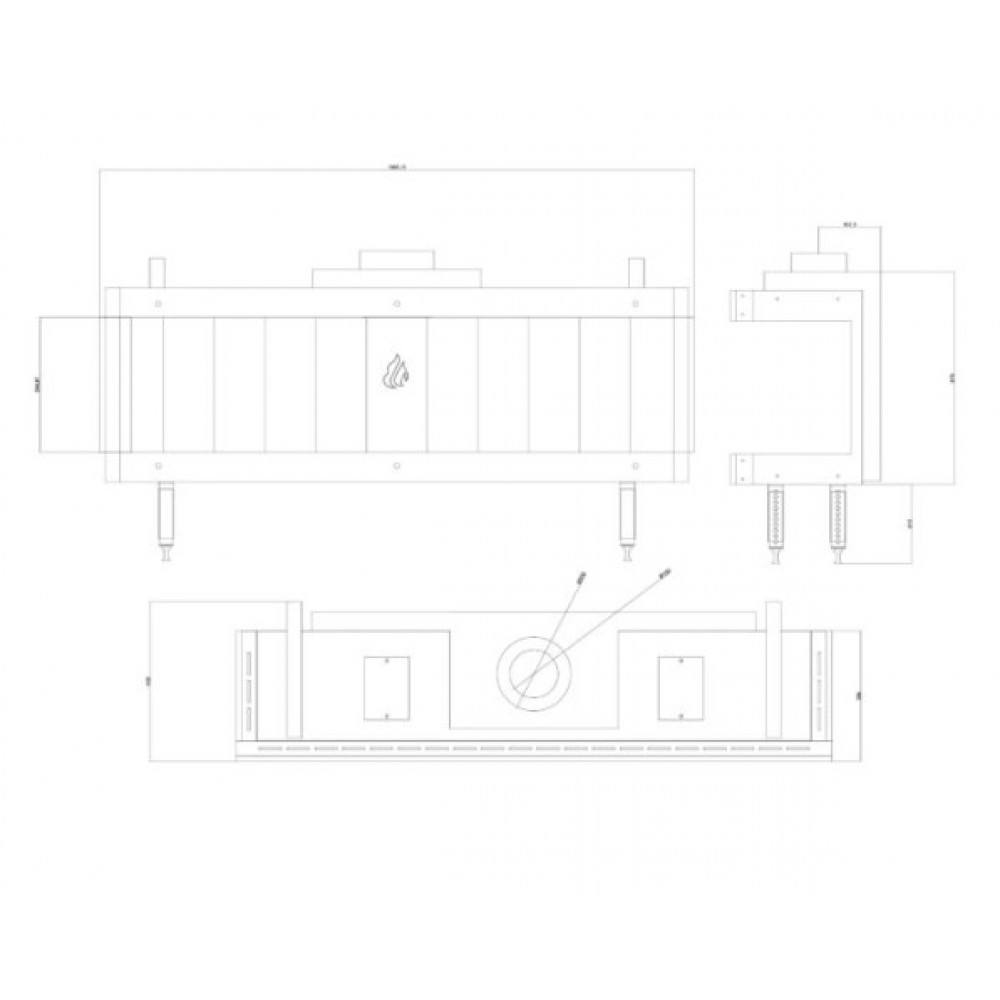 Gas fireplace Balkan Energy GAS PANORAMA 150, 13kW | Gas fireplaces |  |