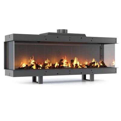 Gas fireplace Balkan Energy GAS PANORAMA 100, 10.2kW - Gas fireplaces