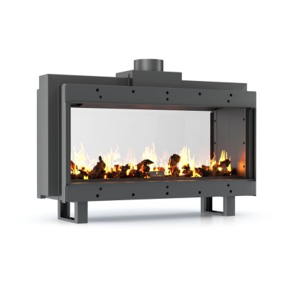 Gas fireplace Balkan Energy GAS TUNNEL 150, 13kW - Gas fireplaces