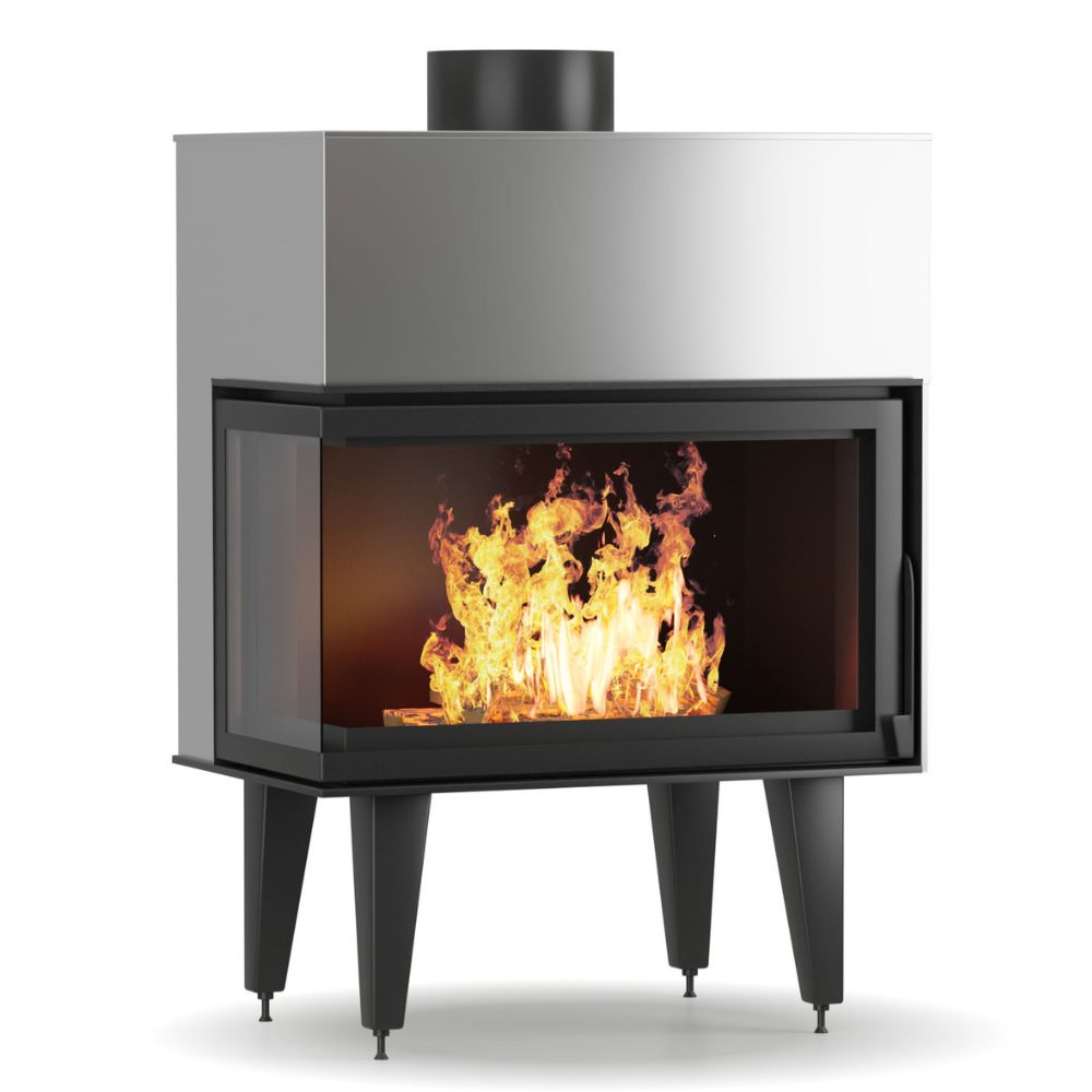 Wood Burning Fireplace with Back Boiler Balkan Energy ATS STABLE HYDRO CORNER 900, left, 27.23kW | Back Boiler Fireplaces | Wood Burning Fireplaces |