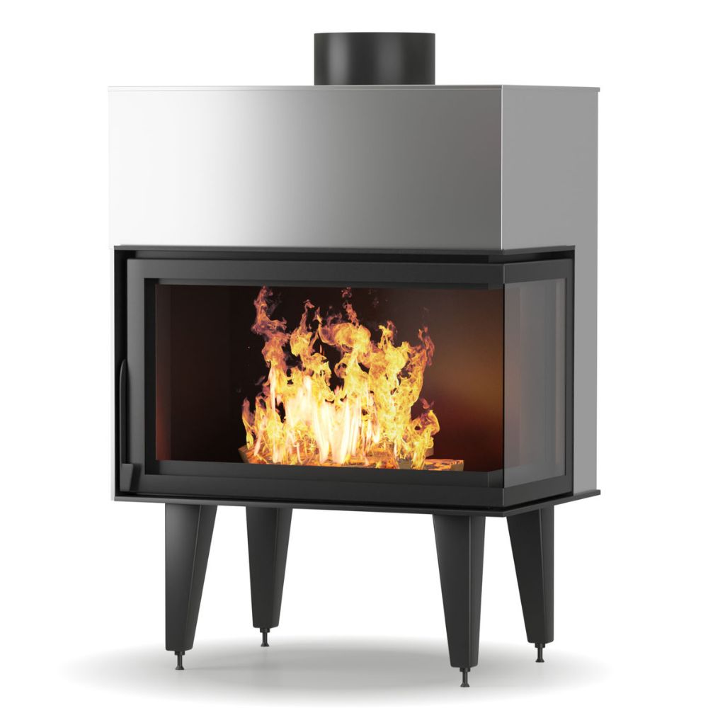 Wood Burning Fireplace with Back Boiler Balkan Energy ATS STABLE HYDRO CORNER 800, right, 24.58kW | Back Boiler Fireplaces | Wood Burning Fireplaces |