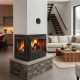 Wood Burning Fireplace with Back Boiler Prity 3C W28, 28.2kw | Back Boiler Fireplaces | Wood Burning Fireplaces |