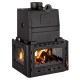 Wood Burning Fireplace with Back Boiler Prity 3C W28, 28.2kw | Back Boiler Fireplaces | Wood Burning Fireplaces |