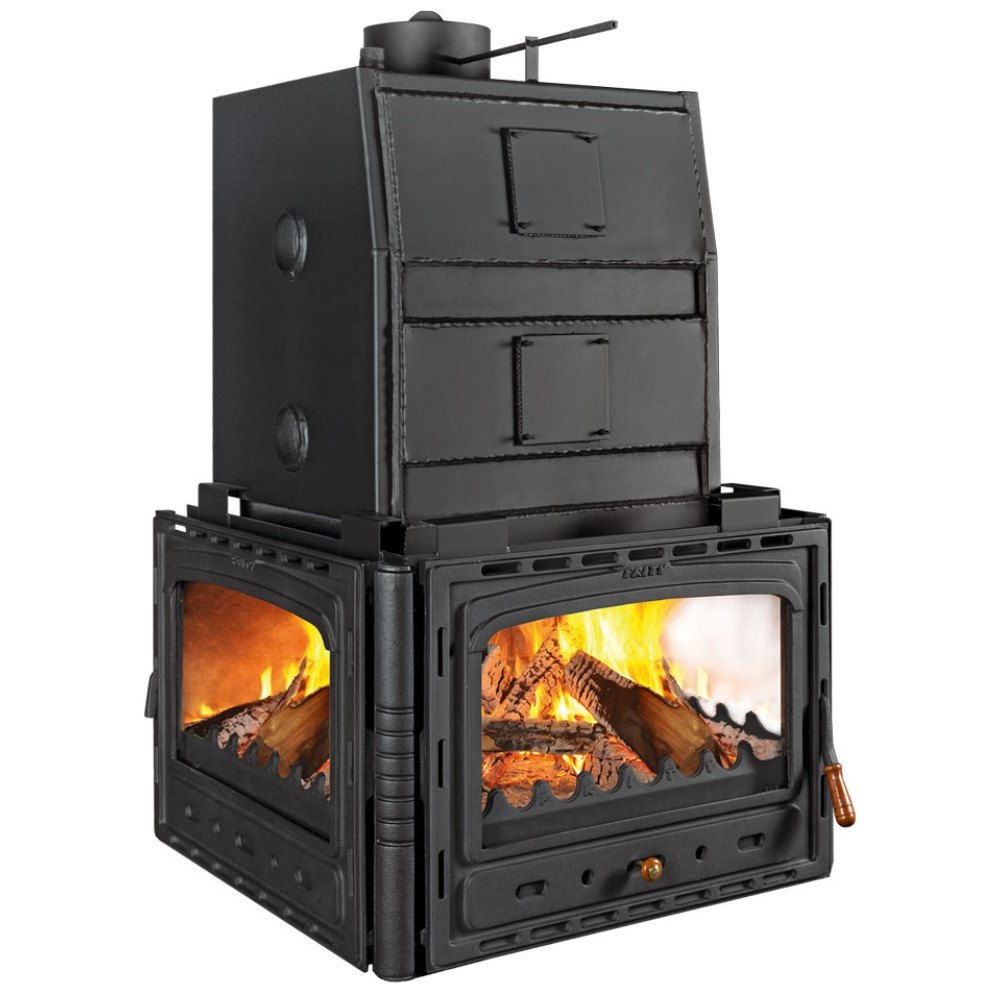 Wood Burning Fireplace with Back Boiler Prity 3C W35, 35kw | Back Boiler Fireplaces | Wood Burning Fireplaces |