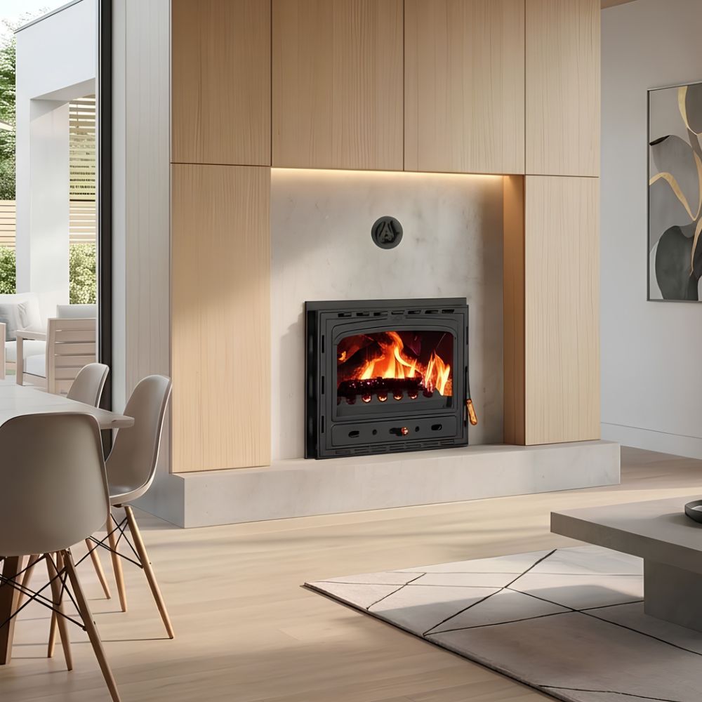 Wood Burning Fireplace with Back Boiler Prity AC W20, 20kw | Back Boiler Fireplaces | Wood Burning Fireplaces |