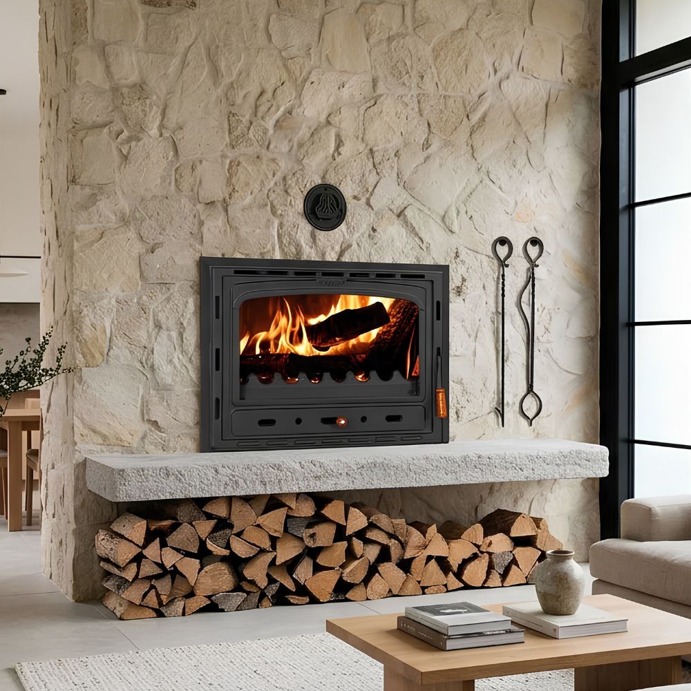 Wood Burning Fireplace with Back Boiler Prity C W18, 18,4kw | Back Boiler Fireplaces | Wood Burning Fireplaces |