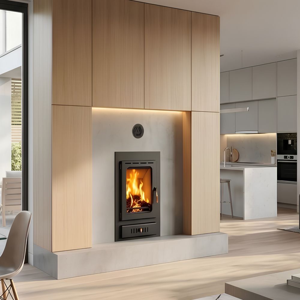 Wood Burning Fireplace with Back Boiler Prity VM W15, 15kw | Back Boiler Fireplaces | Wood Burning Fireplaces |