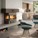 Wood Burning Fireplace with Back Boiler Prity A W16, 16kw | Back Boiler Fireplaces | Wood Burning Fireplaces |