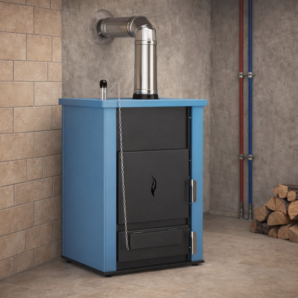 Wood Boiler for Central Heating Balkan Energy ATS HYDRO, 31 kW |  |  |