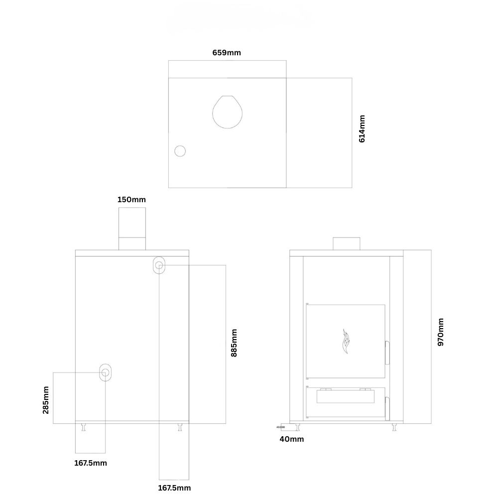 Wood Boiler for Central Heating Balkan Energy ATS HYDRO, 31 kW |  |  |