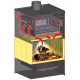 Wood burning stove with oven Prity FM E 12,1kW, Log | Wood Burning Stoves | Stoves |