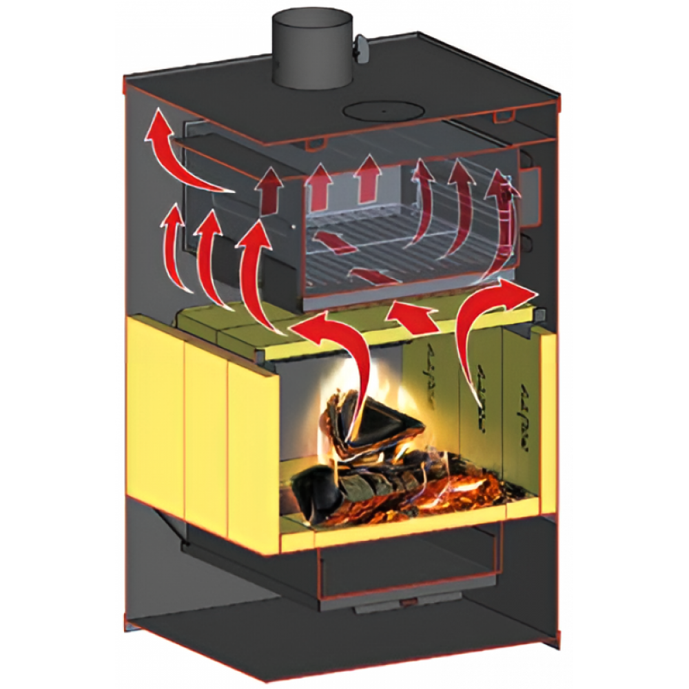 Wood burning stove with oven Prity FR 13.9kW | Wood Burning Stoves With Oven | Wood Burning Stoves |