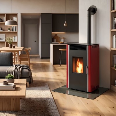 Direct vent pellet stove Alfa Plam Luca, 12kW - Alfa-Plam