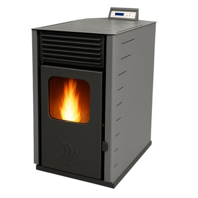 Pellet stove Mytherm Angela TA 25 grey, 25kW - Direct Vent Pellet Stoves