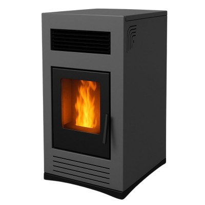 Pellet stove Mytherm Angela TA 12 PRO grey, 12kW - Direct Vent Pellet Stoves