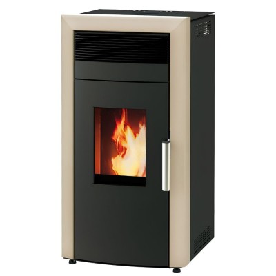 Pellet stove with back boiler Alfa Plam Commo 12 Ivory, 12kW - Pellet Stoves With Back Boiler